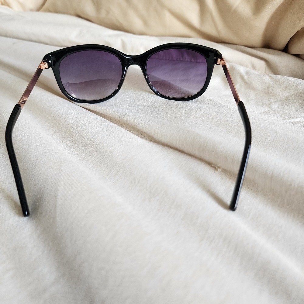 LC Lauren Conrad Sunglasses Women OS Black Excellent Rose Gold Purple Gradient - Picture 4 of 7